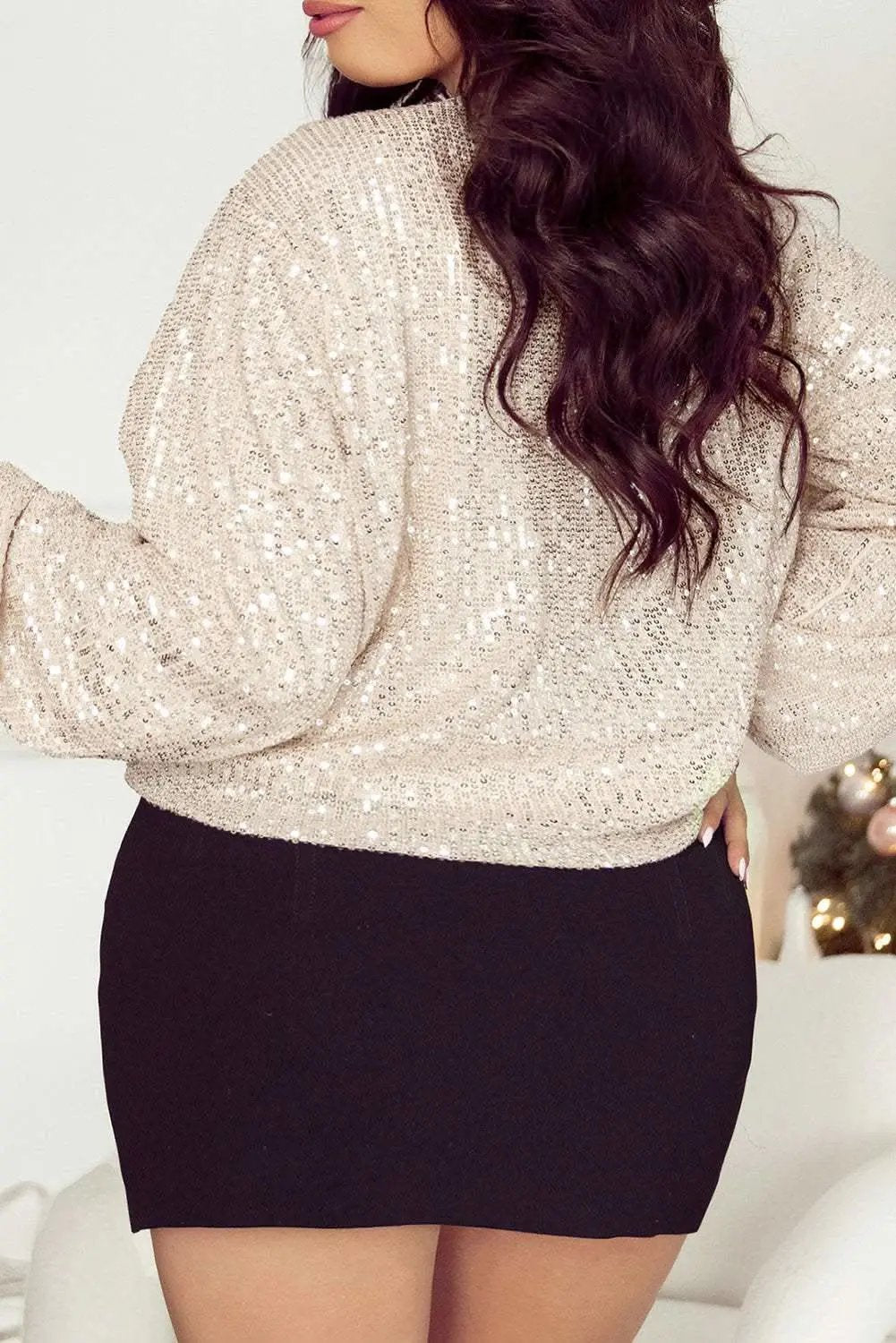 Glam apricot sequin jacket - Love Salve